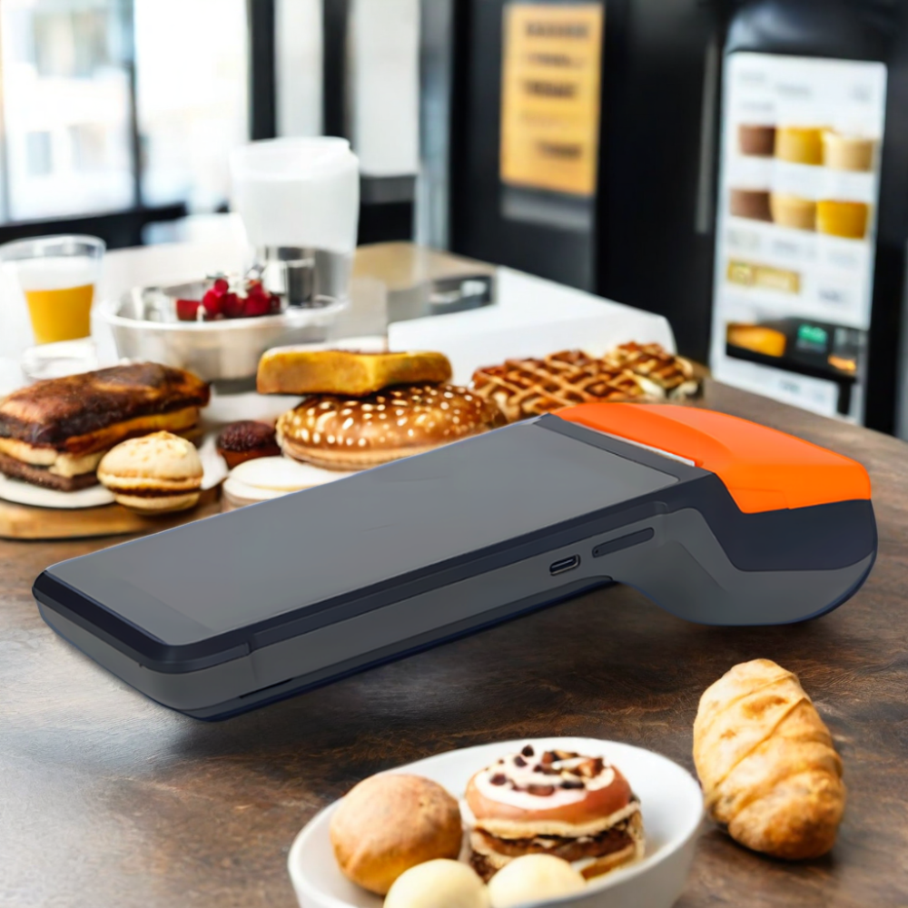 5.5" IPS HD Display POS Terminal with 58mm Thermal Receipt Printer and 4000 mAh Battery