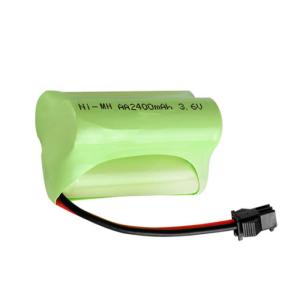 China 3.6 Volt Rechargeable Nimh Battery Pack 2400mAh AA Deep Cycle factory