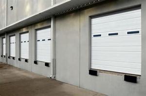 China Roller Shutter Industrial Sectional Door 380V 40mm With Windows factory