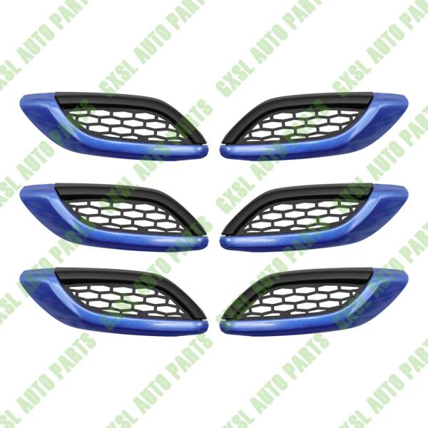 For Maserati Levante Blue Left Right Side Fender Air Outlet Vent Cover Strip Kit