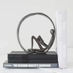 7 Inch Encircled Reader Outdoor Metal Sculpture Decorative Sculptures And