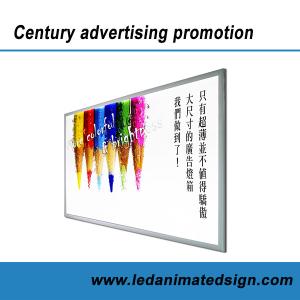 China Silver aluminum frame led advertising light box with CE factory