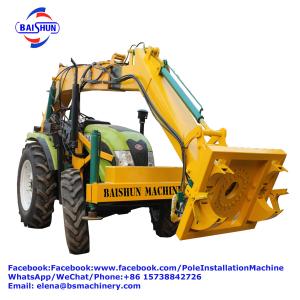 High Speed Pole Erection Machine For Frozen Soil 150-2000mm Drilling Diameter