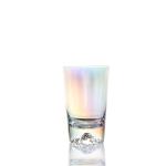 High Quality 6 Pieces Colorful Red Wine Ion Plated Tall Rainbow Crystal Wine