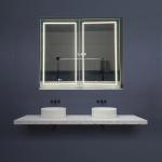 Wholesale Factory Elegant Cabinet Shower Large Lighted Mirror Bathroom Smart LED