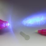 UV invisible light pen green invisible ink check lamp 13cm colorful logo