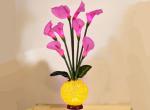 Calla lily vase light hotel small night light indoor living room bedroom