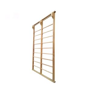 China Outdoor Non Toxic Kids Gymnastics Bar / Wooden Climbing Ladder Custom Length factory