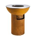Roasting Cooking Corten Steel Bbq Grill For Outdoor Courtyard Kitchen