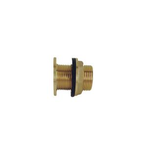 China 1 inch Brass Pipe Fittings 16 bar With Locknut And Rubber Ring factory