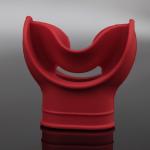 Black White Diving Oxygen Mouthpiece Silicone Mouthpiece Regulators