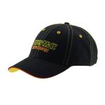 Curved Brim Cotton 6 Panel Low Profile Baseball Cap Constructed Embroidered