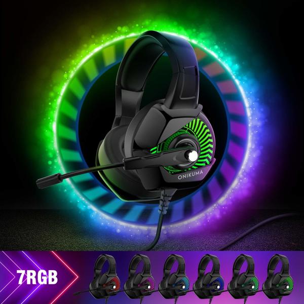 20000Hz 2.2m ONIKUMA K6 3.5 Mm Gaming Headset With Mic
