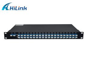 China 1U Rack Mount DWDM Mux Demux Module 40CH Single / Dual Fiber LC / UPC Connector factory