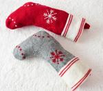 Eco Felt Xmas Decorations , 50*25cm Personalised Christmas Stockings