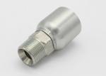 High Pressure Hydraulic Hose Fitting , Carbon Steel One Piece Fitting ( 15611Y )