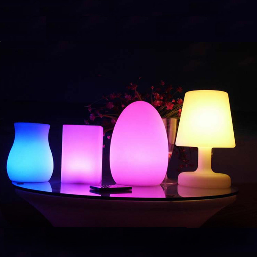 Plastic LED Egg Lamp Remote Control IP65 Waterproof For Holiday Decoration