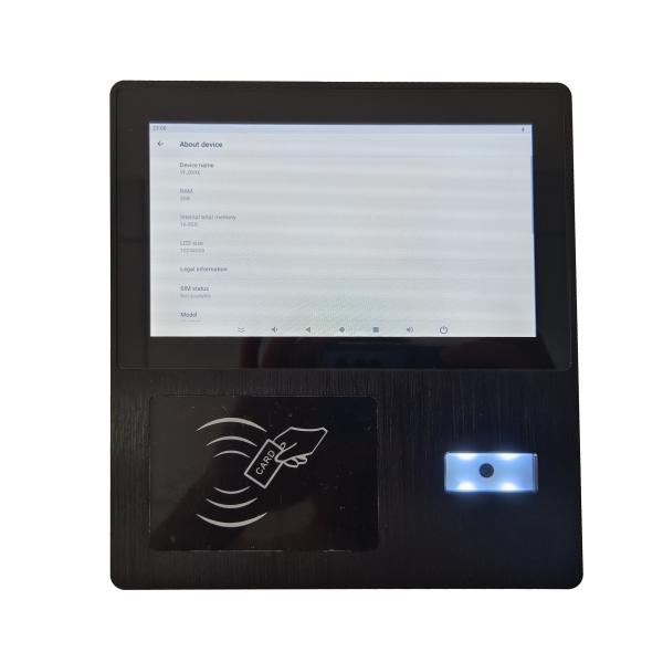 7 panel PC NFC RFID card reader QR code 2D scanner embedded industrial panel PC pcap touch screen