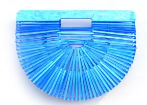 China Plastic Basket Acrylic Clutch Bag Large Space Unique Shape For Travelling factory