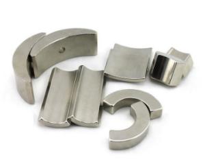 China Industrial Arc Neodymium Motor Magnets Super Strong N45SH High Permanence factory