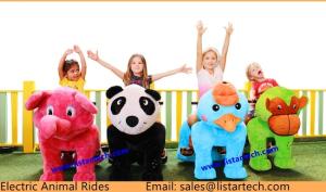 China Electric Battery Operated Motorized Plush Riding Animals Cycling for Children and Adults factory