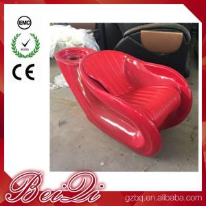 China 2018 Fiber Glass Shampoo Chair Hot Sale Used Silver Hair Washing Chair factory