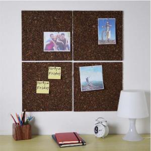 China High Quality 4PK 12X12 DARK CORK TILES, 9.5 mm thicness factory