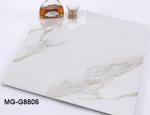 48kgs/ctn Calacatta Clay Marble Porcelain Floor Tiles Gold Lines White 10mm