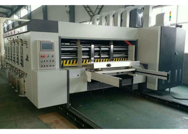 Low Noise Corrugated Box Die Cutting Machine , Electric Flexo Printer Slotter