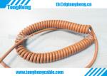 High Strength Copper Spiral Wrapped Yellow Retractable Cable