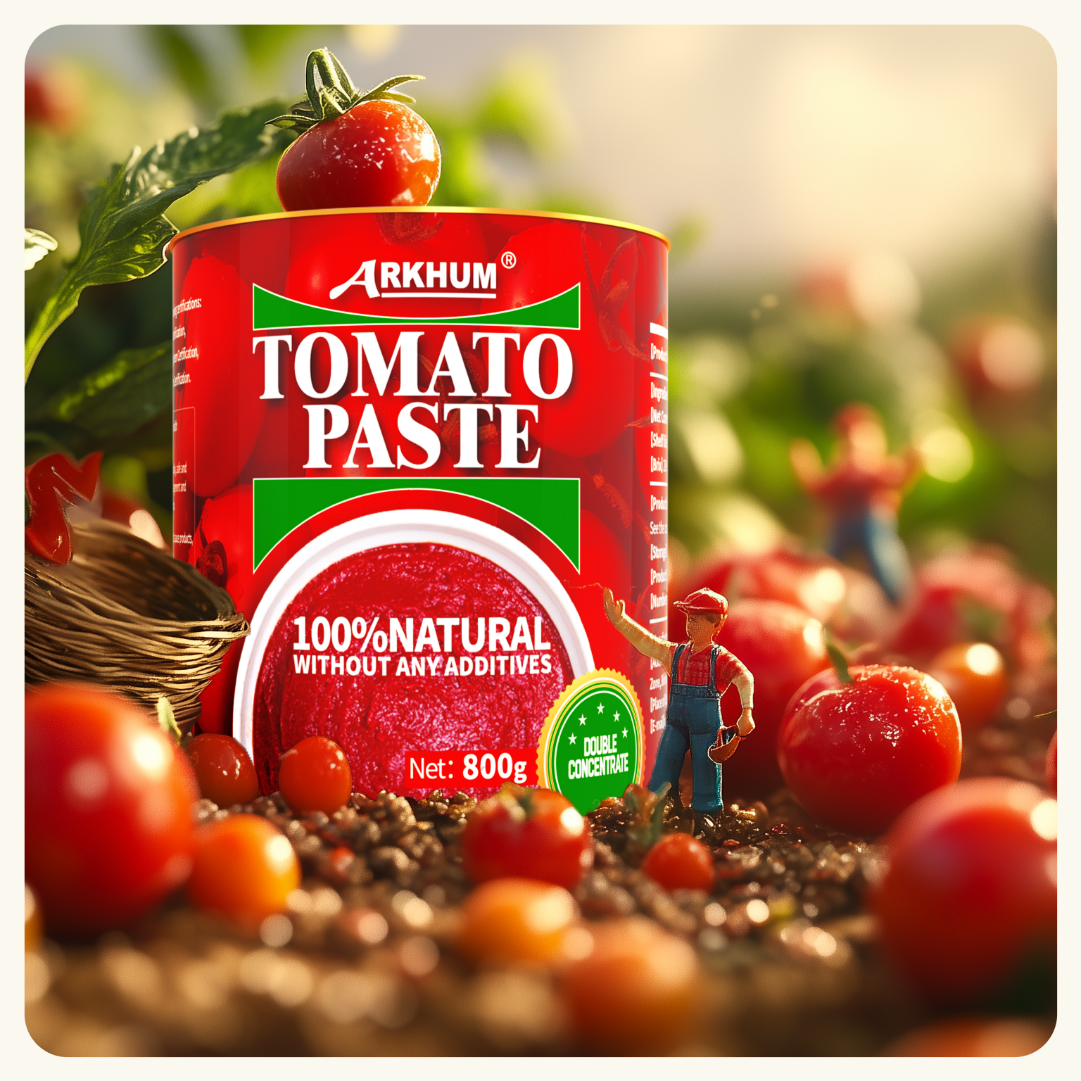 Energy 7% Organic Tomato Paste In Pouch 2975mg Sodium Per 100g