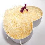 80g Yellow Recycled Shredded Tissue Paper For Packing Fancy Decorative