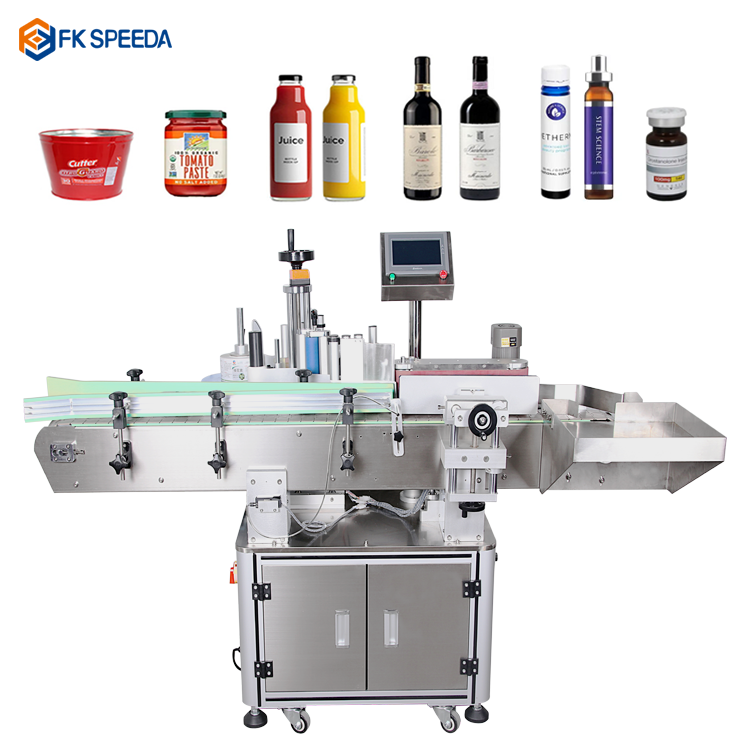 Automatic Can Jar Wrap Around Labeler For Glass Plastic Round Water Bottle