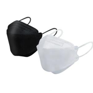 China Disposable Nonwoven Fish Shaped Face Mask Kn95 Black Anti Dust Mask GB2626-2006 factory