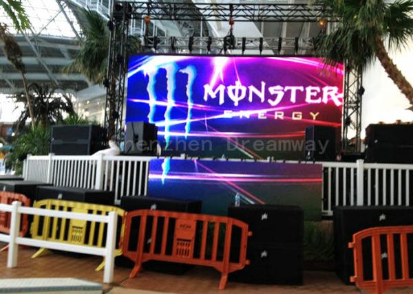 Large Size LED Display Screen Rental , 5mm Pixel Pitch Stage LED Screen 5000 CD