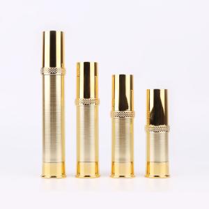 China Plastic AS Gold Aluminum Bottles 10ml - 30ml Airless Pump Bottle factory