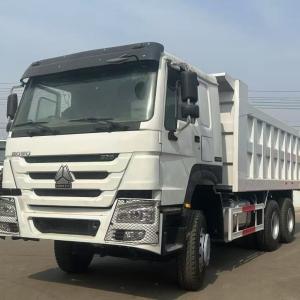 China Customizable White Color HOWO 6X4 375HP Dump Truck Seats≤5 Container Length 5.60 * 2.35 * 1.5mm for Euro 2 Emission Standard factory