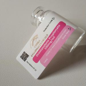 China Silver Gold Foil Pharma Grade Steroid Vial Labels factory