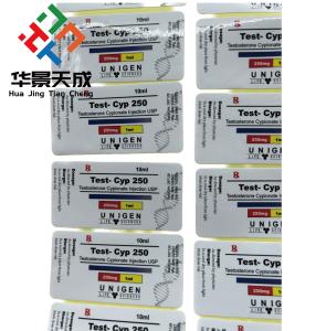 China Waterproof Glass Peptide Vials Labels Single Side Printing factory