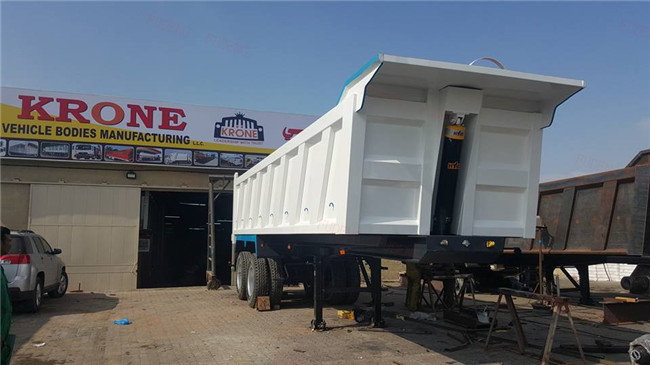 Heavy Duty Dump Semi Trailer 3 or 4 Axles For Rock Sand And Coal Delivery
