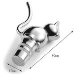 CE Exquisite Metal Die Casting Products Silver Zinc Alloy Wine Bottle Stopper