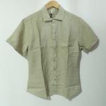 Summer 100 Percent Hemp Short Sleeve Shirts Button Placket Machine Wash