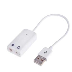 China Plug and Play Audio Mic Studio USB External Sound Card Adapter Cable factory