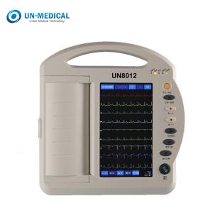 China 4.3 Inch 12 Lead ECG Monitor Hospital Rechargeable Li Battery Powered factory