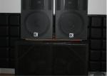 Two Way Coaxial Powered Karaoke Speakers 12 Inch Black Paint