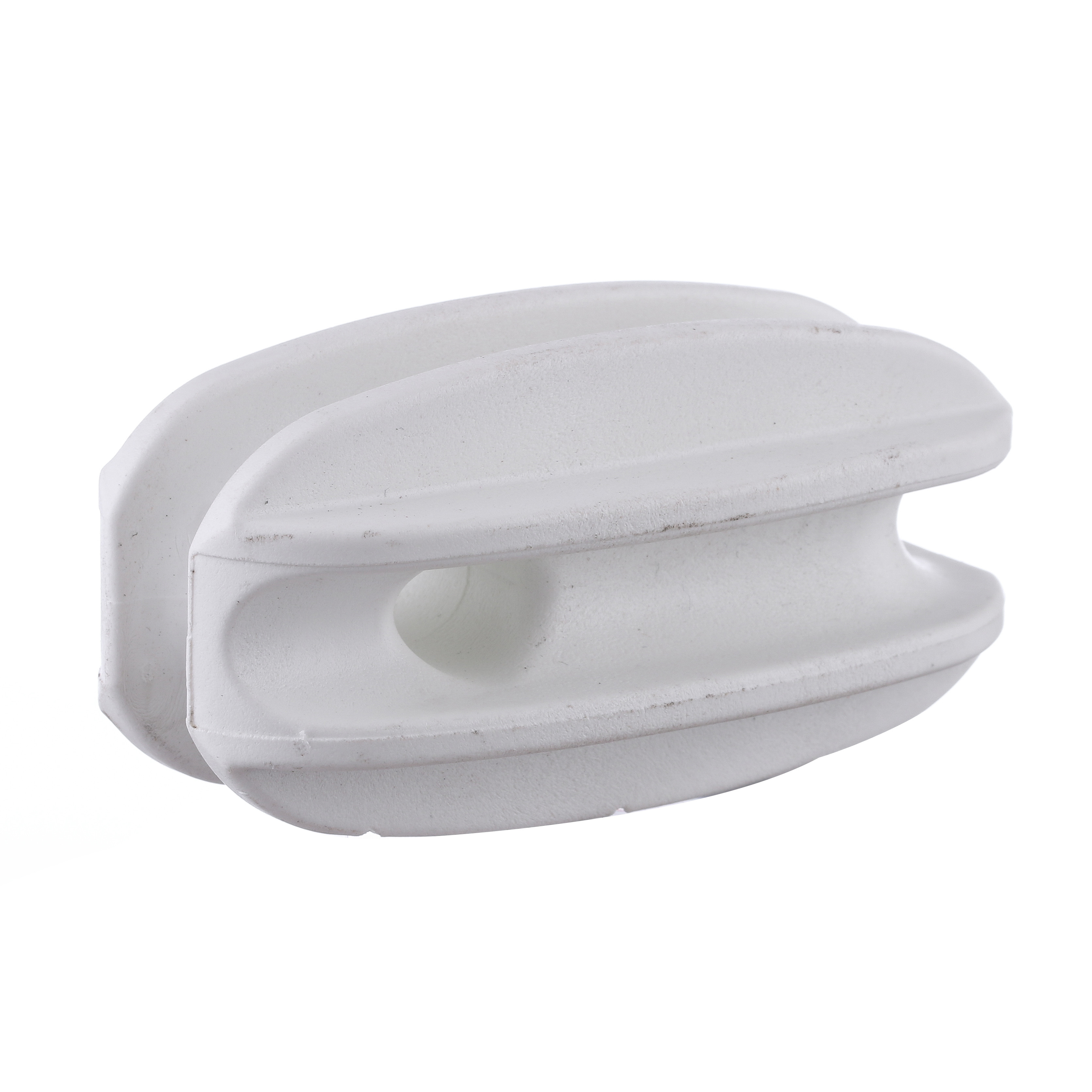 White Egg 42g Deep Grooves Electric Fence Insulators