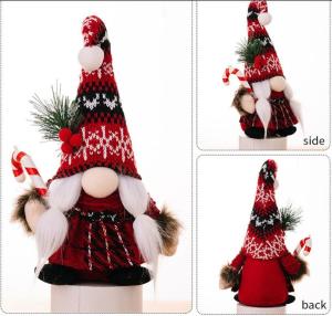 China Soft Plush Christmas Doll Unisex Toy with Embroidered Facial Features factory