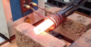 China 30kw IGBT Portable Electric Induction Heating Machine For Forging High Frequency factory