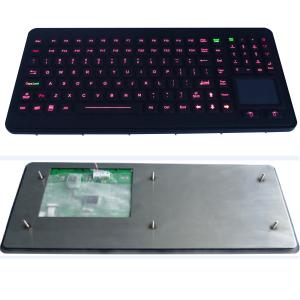 120 key illuminated rubber ruggedized keyboard with sealed touch pad