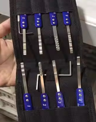 Safe Box Locksmith Tools 8 in 2 Lock Pick Set Hooks Lock Pick Set